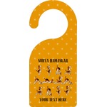 Yoga Dogs Sun Salutations Door Hanger (Personalized)