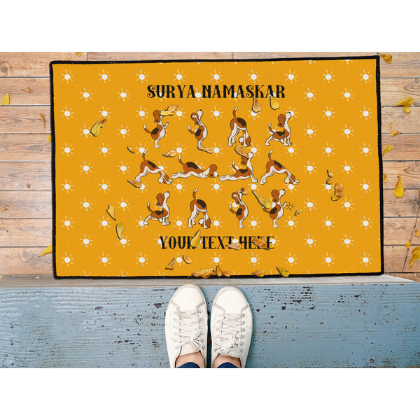 Yoga Dogs Sun Salutations Door Mat - LIFESTYLE (Med)