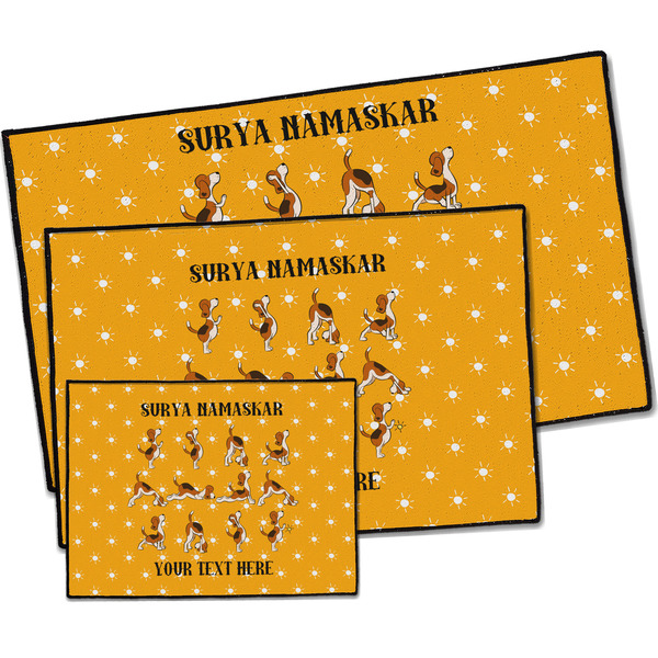 Yoga Dogs Sun Salutations Door Mats - PARENT MAIN