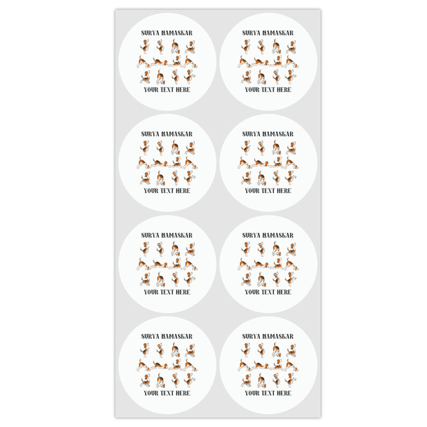 Yoga Dogs Sun Salutations Drink Topper - Medium - Set of 12