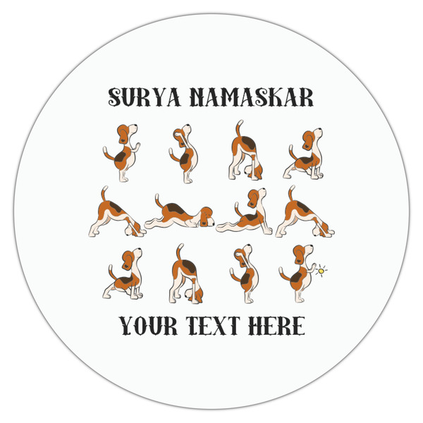 Yoga Dogs Sun Salutations Drink Topper - Medium - Single