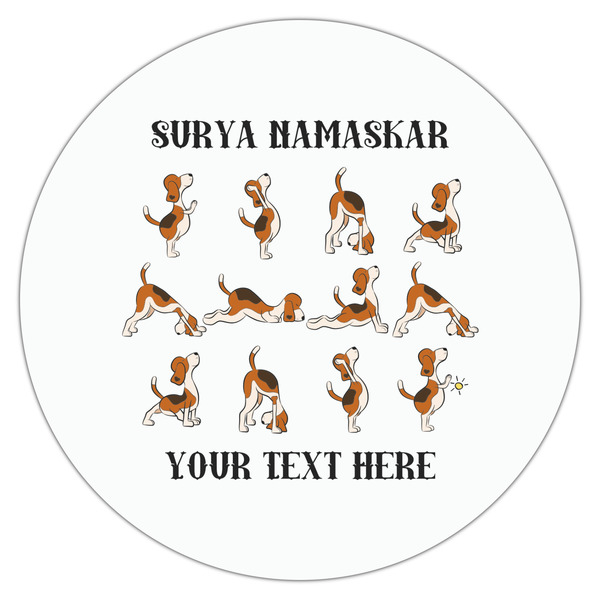 Yoga Dogs Sun Salutations Drink Topper - XLarge - Single