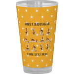 Yoga Dogs Sun Salutations Pint Glass - Full Color (Personalized)