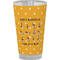 Yoga Dogs Sun Salutations Pint Glass - Full Color (Personalized)