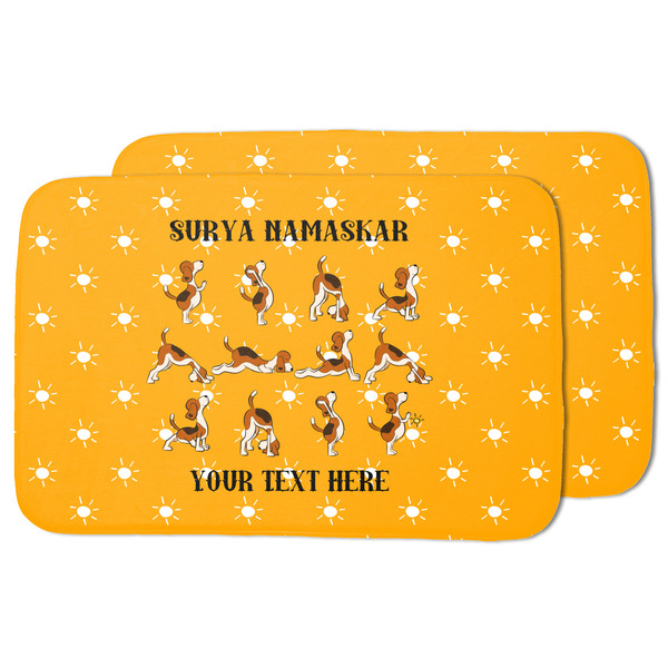 Yoga Dogs Sun Salutations Drying Dish Mat - MAIN