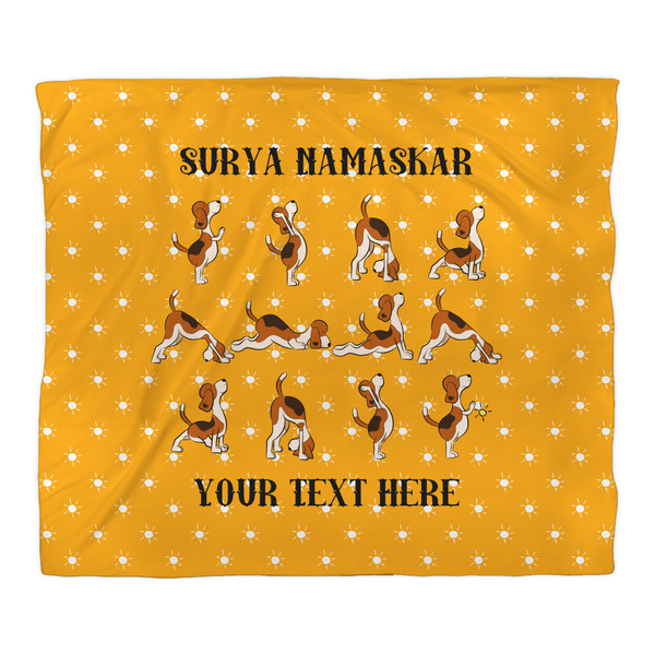 Yoga Dogs Sun Salutations Duvet Cover - King - Front