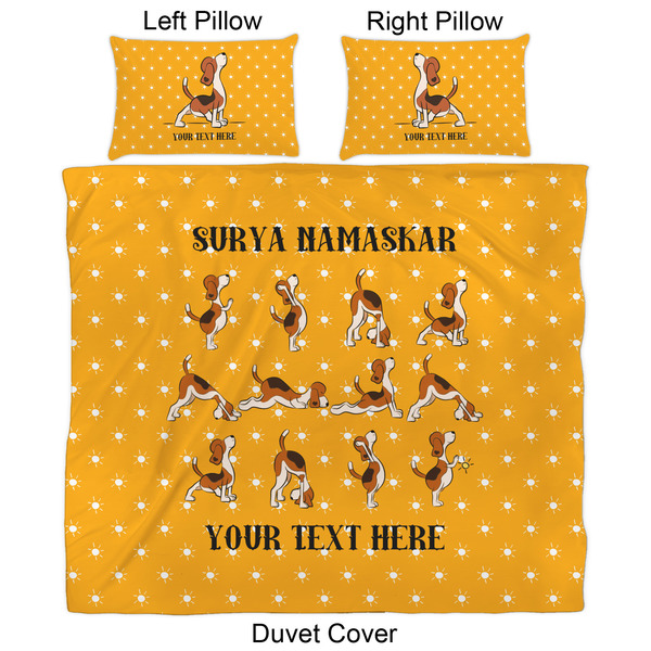 Yoga Dogs Sun Salutations Duvet Cover Set - King - Approval