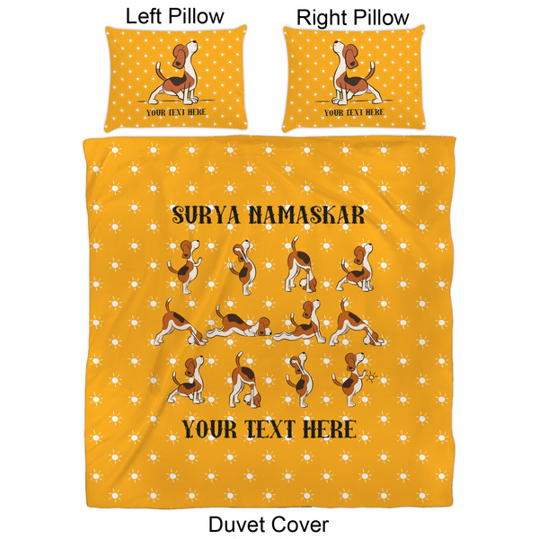 Yoga Dogs Sun Salutations Duvet Cover Set - Queen - Approval