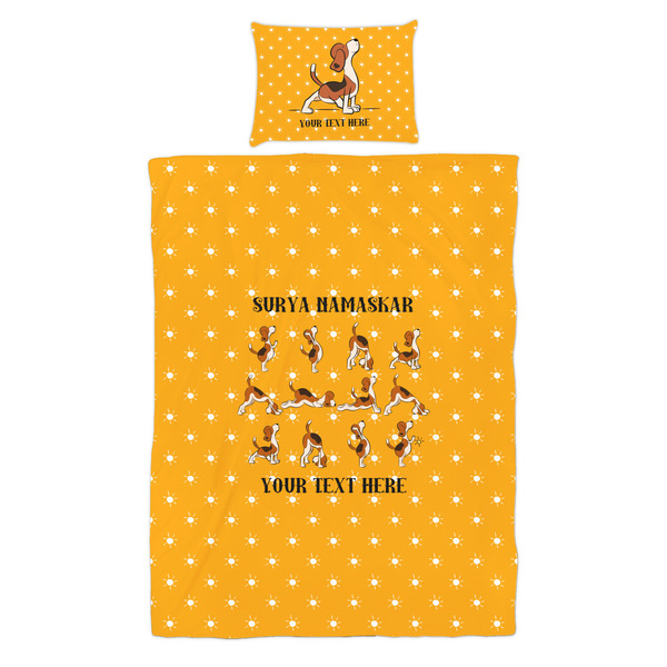Yoga Dogs Sun Salutations Duvet Cover Set - Twin - Alt Approval