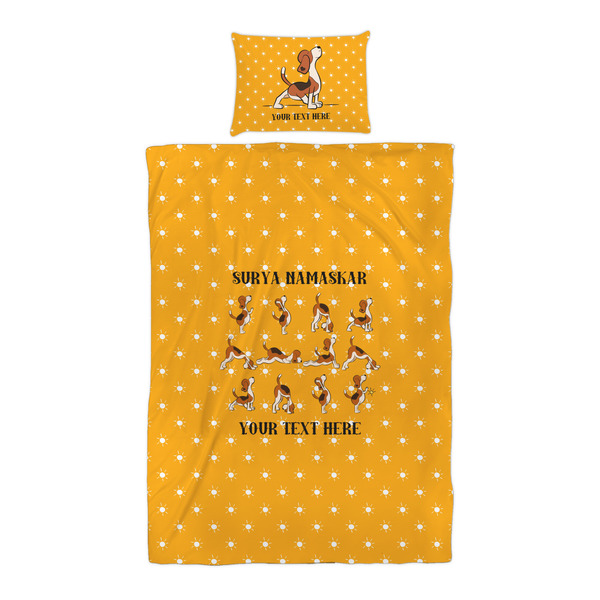 Yoga Dogs Sun Salutations Duvet Cover Set - Twin XL - Alt Approval