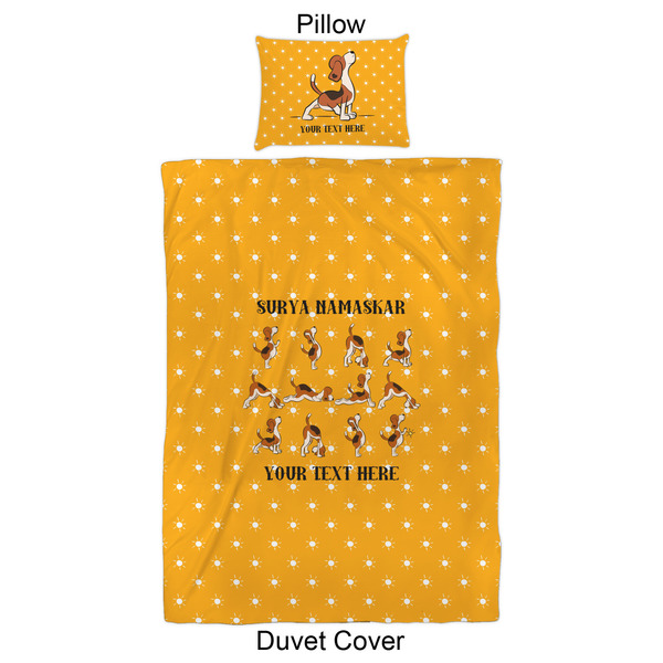 Yoga Dogs Sun Salutations Duvet Cover Set - Twin XL - Approval