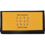 Yoga Dogs Sun Salutations Canvas Checkbook Cover (Personalized)