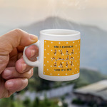 Yoga Dogs Sun Salutations Single Shot Espresso Cup - Single (Personalized)