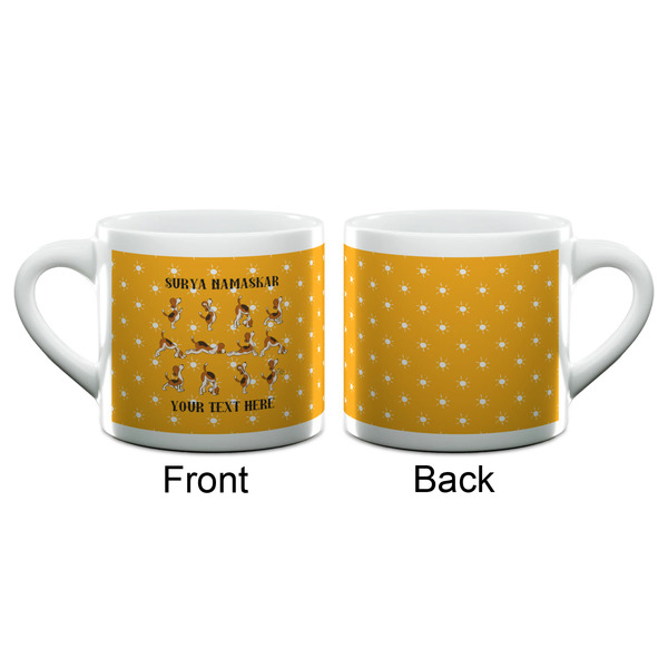 Yoga Dogs Sun Salutations Espresso Cup - 6oz (Double Shot) (APPROVAL)