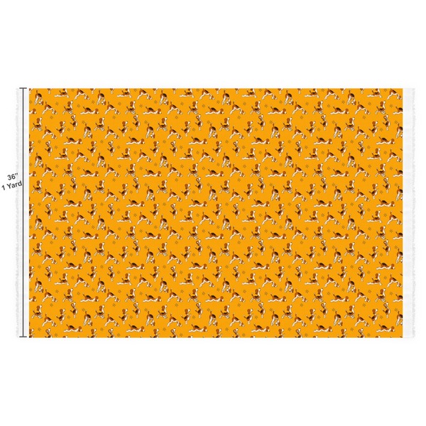 Yoga Dogs Sun Salutations Fabric Full Yard