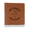 Yoga Dogs Sun Salutations Leather Binder - 1" - Rawhide (Personalized)