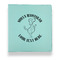Yoga Dogs Sun Salutations Leather Binder - 1" - Teal (Personalized)