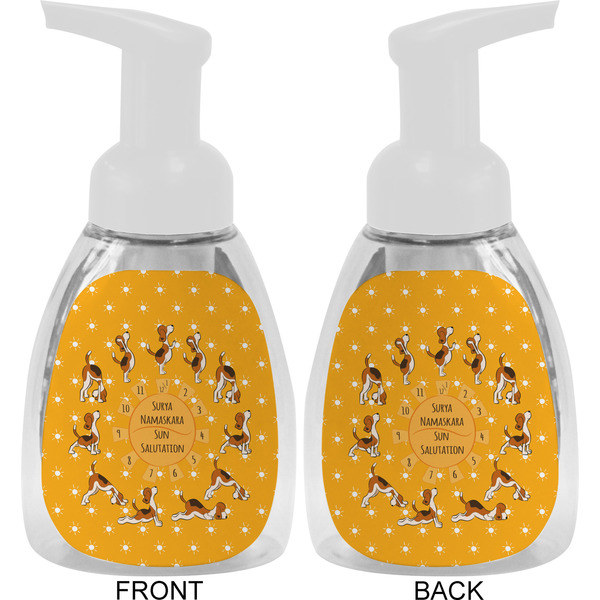 Yoga Dogs Sun Salutations Foam Soap Bottle Approval - White