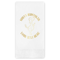 Yoga Dogs Sun Salutations Guest Napkins - Foil Stamped (Personalized)