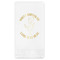 Yoga Dogs Sun Salutations Foil Stamped Guest Napkins - Front View