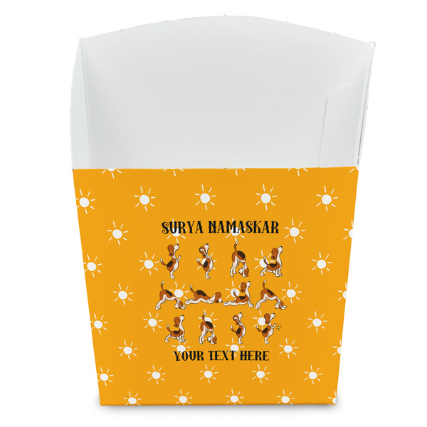 Custom Yoga Dogs Sun Salutations French Fry Favor Boxes (Personalized)