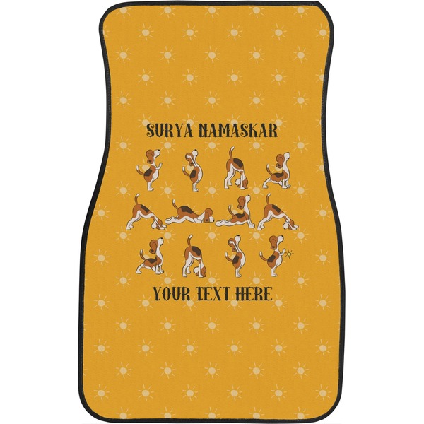 Yoga Dogs Sun Salutations Front Seat Car Mat
