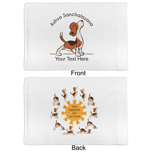 Yoga Dogs Sun Salutations Full Pillow Case - APPROVAL (partial print)