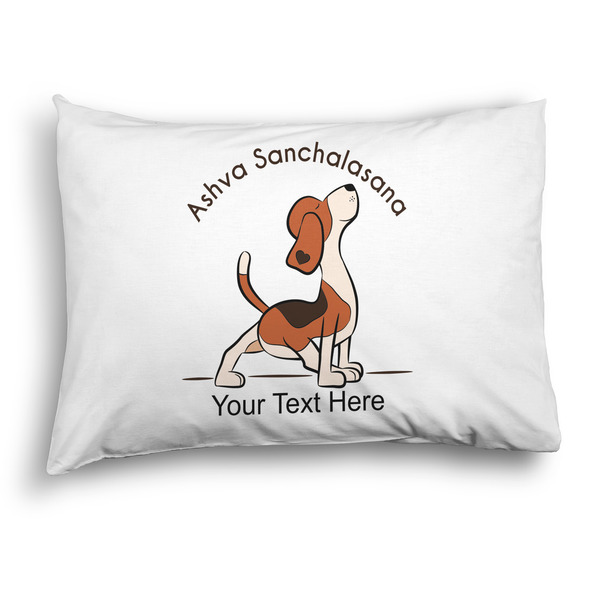 Custom Yoga Dogs Sun Salutations Pillow Case - Standard - Graphic (Personalized)