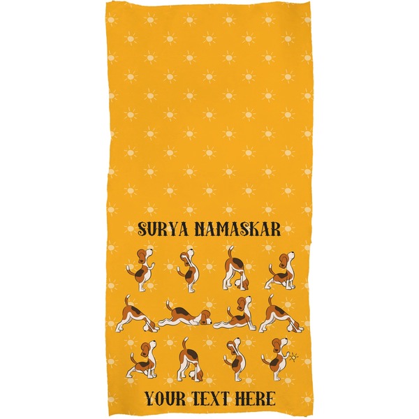 Yoga Dogs Sun Salutations Full Sized Bath Towel - Apvl
