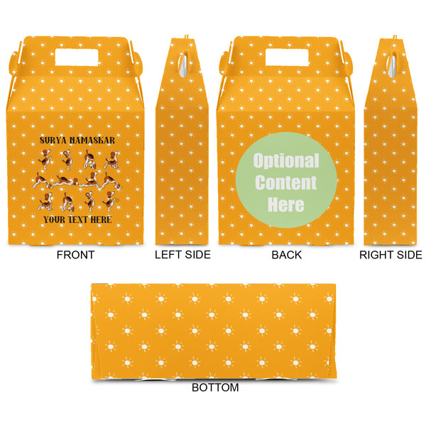Yoga Dogs Sun Salutations Gable Favor Box - Approval