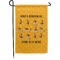 Yoga Dogs Sun Salutations Small Garden Flag - Double Sided w/ Name or Text