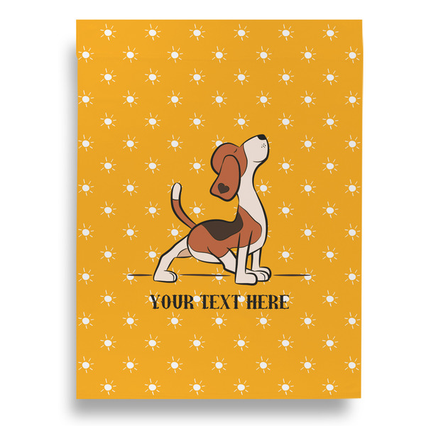 Yoga Dogs Sun Salutations Garden Flags - Large - Double Sided - BACK