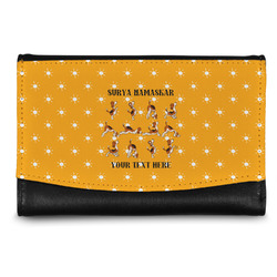 Yoga Dogs Sun Salutations Genuine Leather Women's Wallet - Small (Personalized)