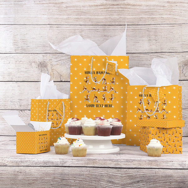 Yoga Dogs Sun Salutations Gift Bags - In Context