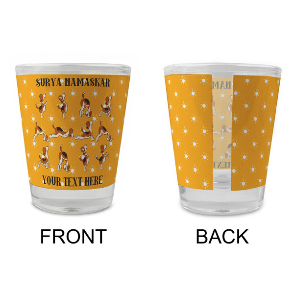 Yoga Dogs Sun Salutations Glass Shot Glass - Standard - APPROVAL