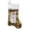 Yoga Dogs Sun Salutations Gold Sequin Stocking - Front