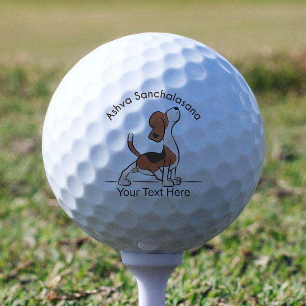 Yoga Dogs Sun Salutations Golf Ball - Branded - Tee