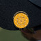 Yoga Dogs Sun Salutations Golf Ball Marker Hat Clip - Gold - On Hat