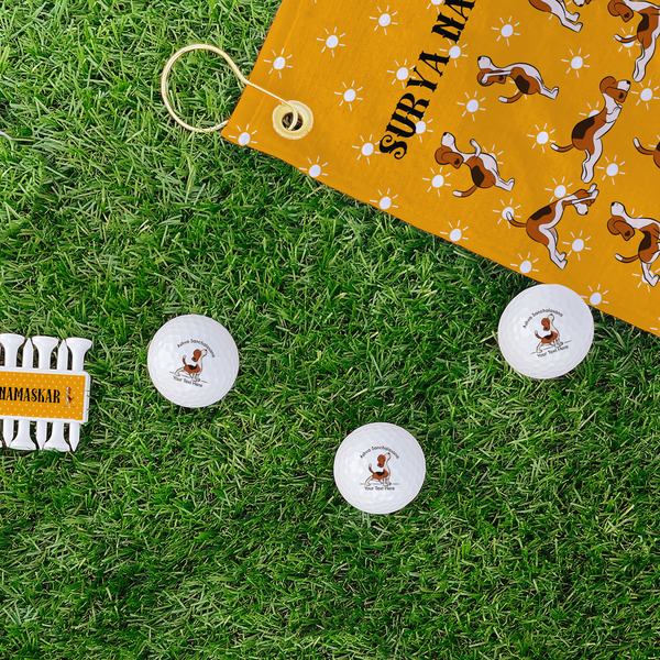 Yoga Dogs Sun Salutations Golf Balls - Generic - Set of 3 - LIFESTYLE