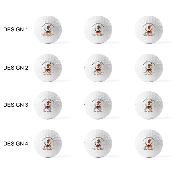 Yoga Dogs Sun Salutations Golf Balls - Titleist - Set of 12 - APPROVAL