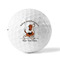 Yoga Dogs Sun Salutations Golf Balls - Titleist - Set of 12 - FRONT