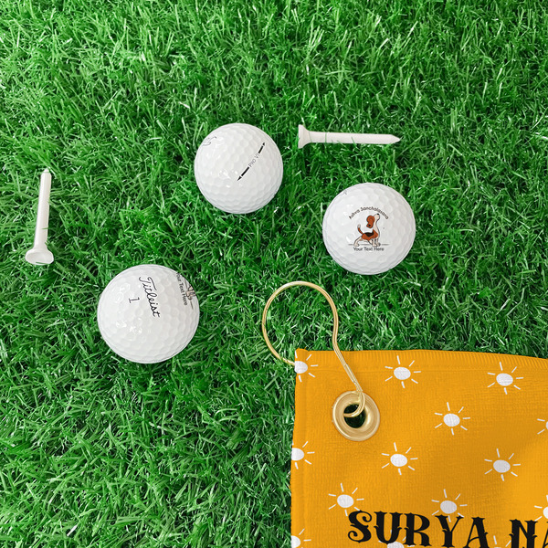 Yoga Dogs Sun Salutations Golf Balls - Titleist - Set of 3 - LIFESTYLE