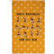 Yoga Dogs Sun Salutations Golf Towel - Poly-Cotton Blend - Small w/ Name or Text