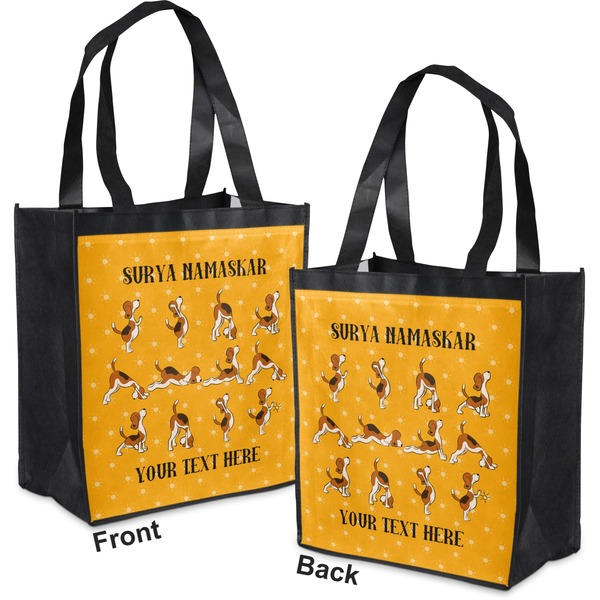 Yoga Dogs Sun Salutations Grocery Bag - Apvl