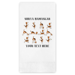 Yoga Dogs Sun Salutations Guest Paper Towels - Full Color (Personalized)