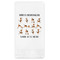 Yoga Dogs Sun Salutations Guest Napkin - Front View