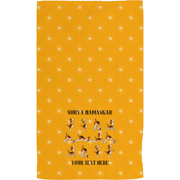Yoga Dogs Sun Salutations Hand Towel (Personalized) Full