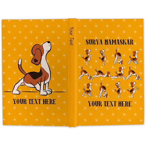 Yoga Dogs Sun Salutations Hard Cover Journal - Apvl