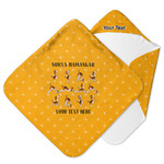 Yoga Dogs Sun Salutations Hooded Baby Towel (Personalized)