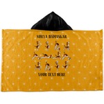 Yoga Dogs Sun Salutations Kids Hooded Towel (Personalized)